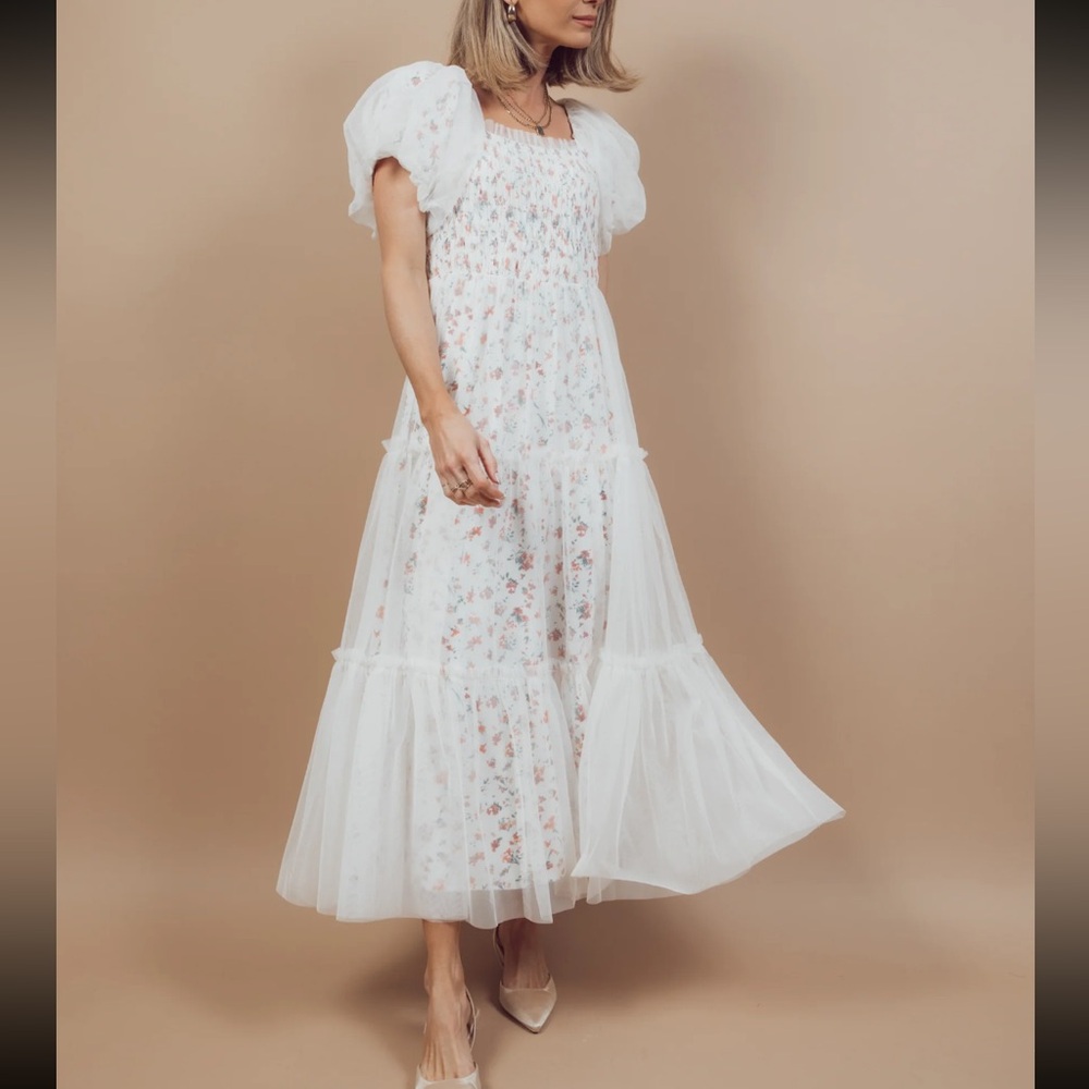 Floral Mesh Dress